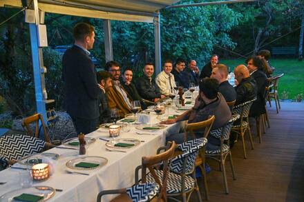 The dinner on the first evening